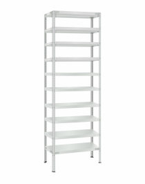 Стеллаж металлический Титан МС-500 2400х700х500 10 полок Стеллаж металлический Титан МС-500 2400х700х500 10 полок