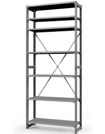 Стеллаж ТСУ 3000x700x800 7 полок (150 кг, перф)