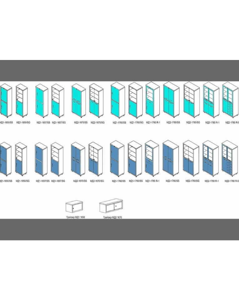 Медицинский шкаф HILFE МД 1 1657/SS купить в Владимире