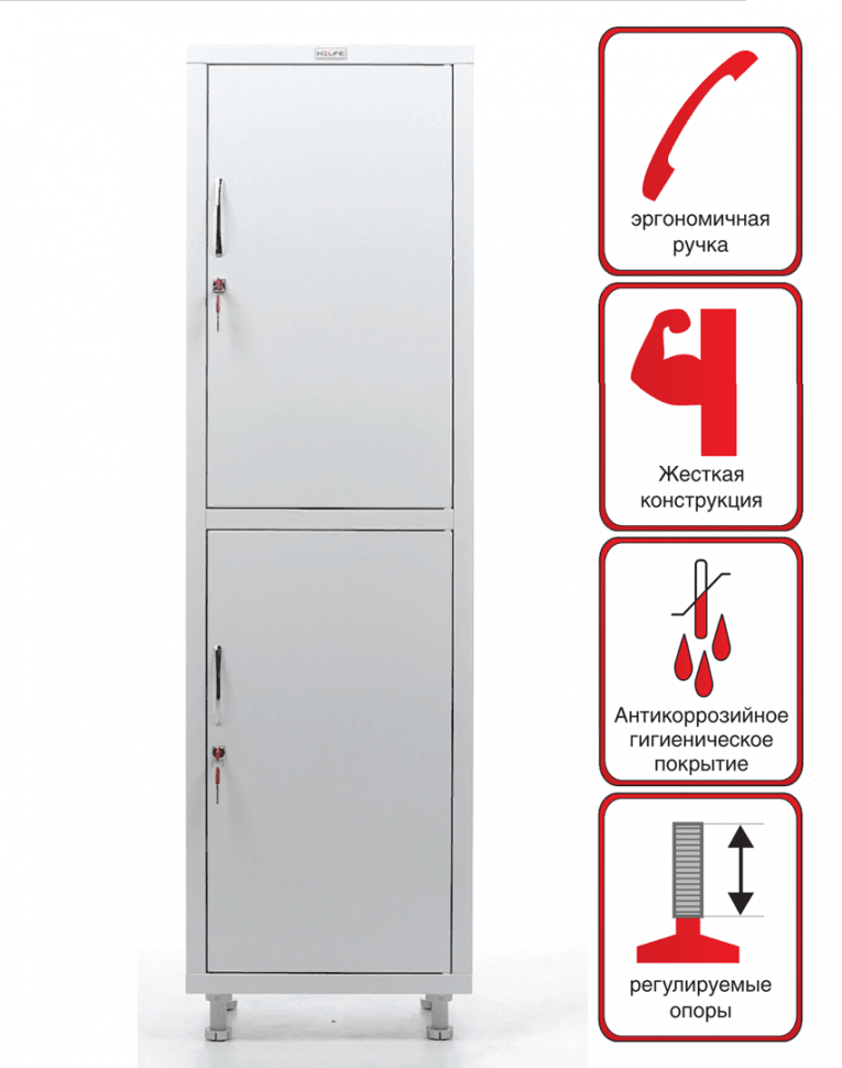 Медицинский шкаф HILFE МД 1 1657/SS купить в Владимире