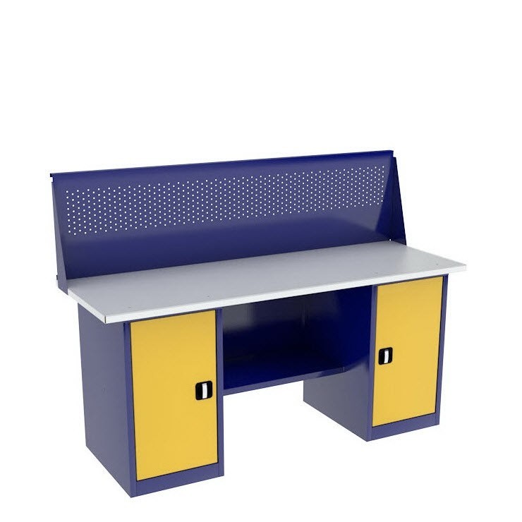 Верстак двухтумбовый ВП-5/1,6 с экраном купить в Владимире