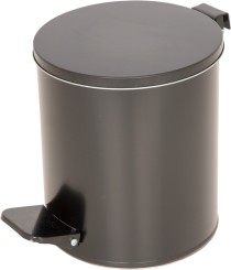 Урна с педалью черный 7 литров