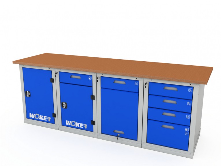 Верстак четырехтумбовый WOKER PRO 41224.2400 купить в Владимире