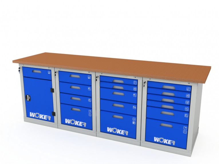 Верстак четырехтумбовый WOKER PRO 42456.2400 купить в Владимире