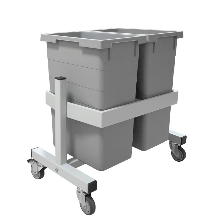 Подкатная подставка держатель для 2-х контейнеров Gresson ПДК-2 купить в Владимире Подкатная подставка держатель для 2-х контейнеров Gresson ПДК-2 купить в Владимире