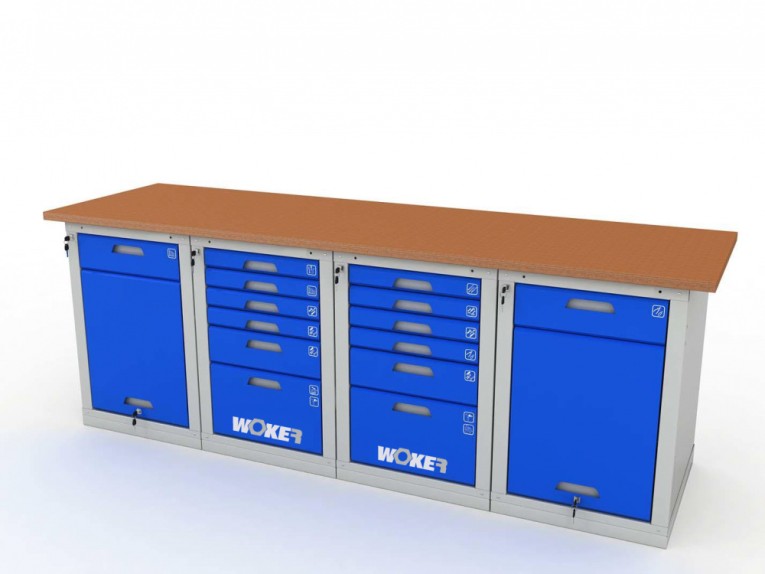 Верстак четырехтумбовый WOKER PRO 42662.2400 купить в Владимире