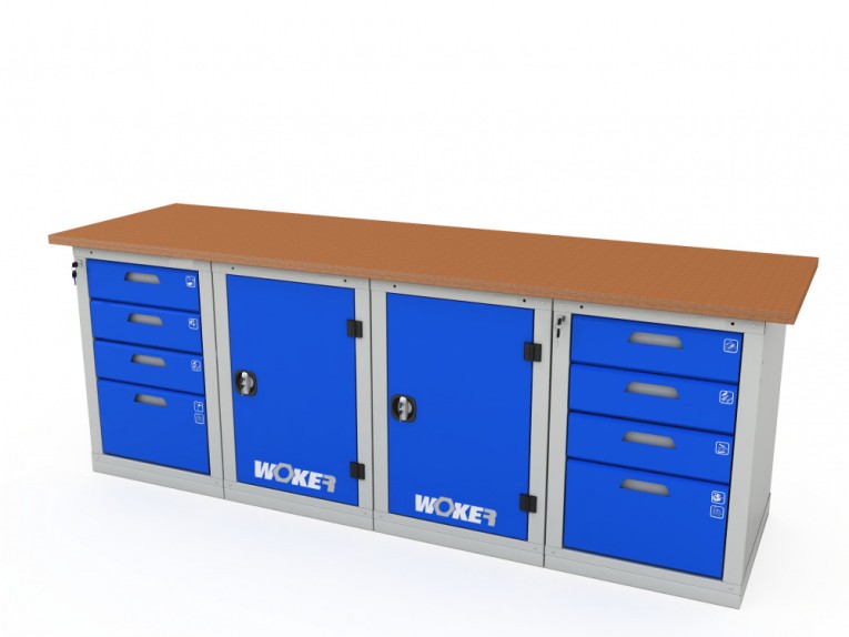 Верстак четырехтумбовый WOKER PRO 44114.2400 купить в Владимире