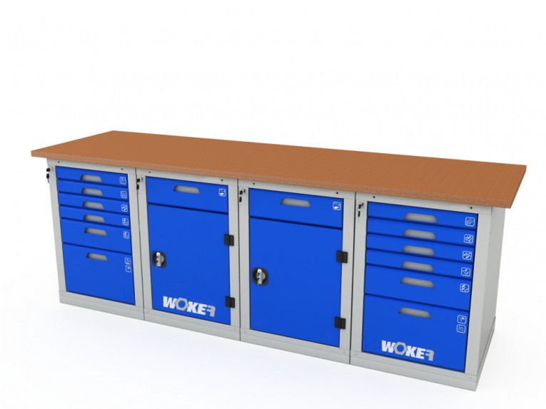 Верстак четырехтумбовый WOKER PRO 46226.2400 купить в Владимире