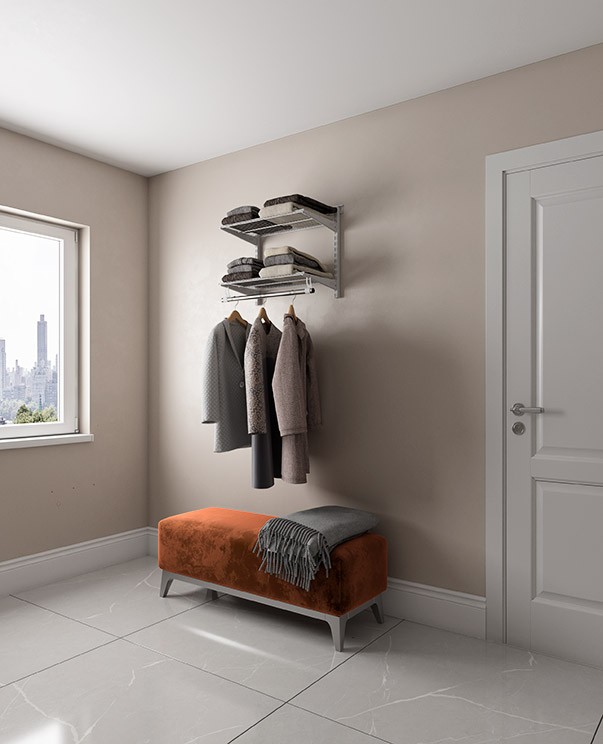 Гардеробная система Практик Home Basic G60S белая купить в Владимире Гардеробная система Практик Home Basic G60S белая купить в Владимире