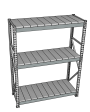 Стеллаж грузовой СГР 2000x2100x600 3 полки (металл) Стеллаж грузовой СГР 2000x2100x600 3 полки (металл)