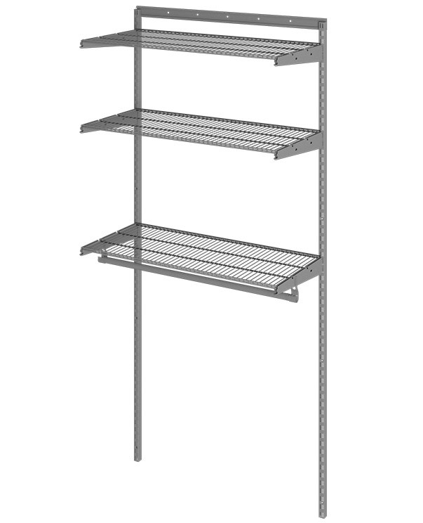 Гардеробная система Практик Home Basic G90 графит купить в Владимире