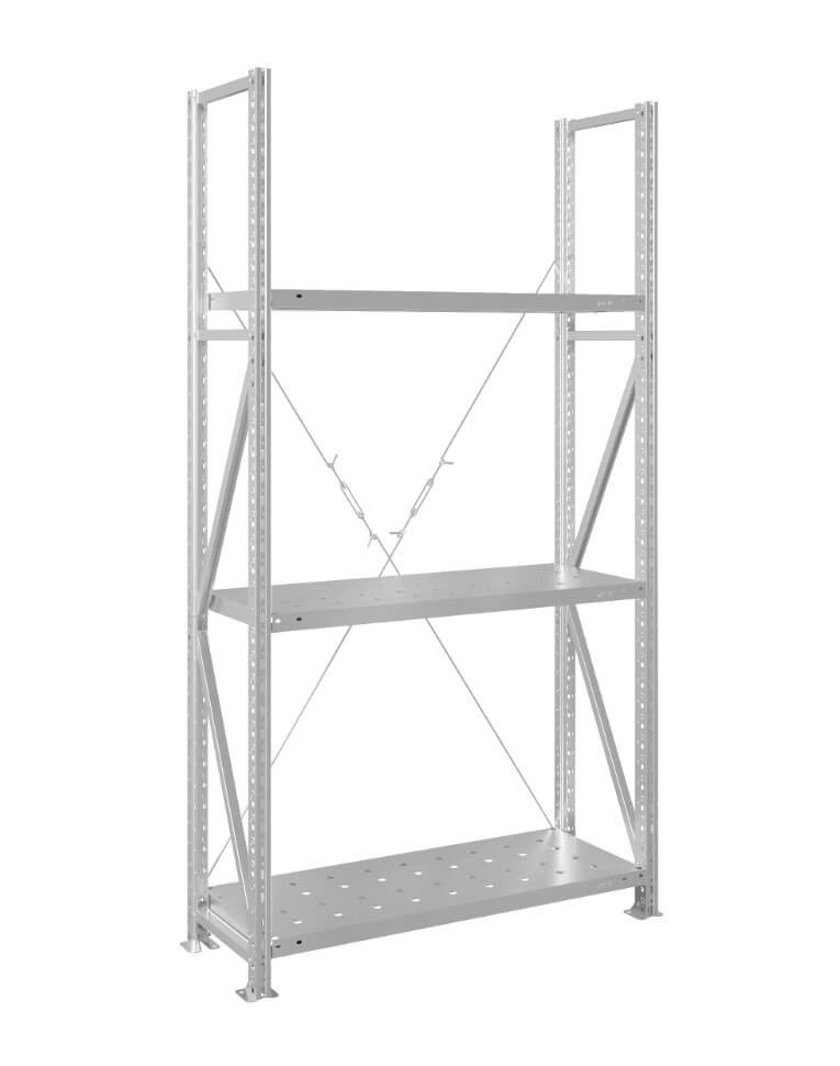 Стеллаж MS U 3000x1500x400 3 полки (150 кг, перф) купить в Владимире