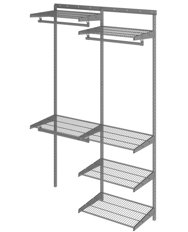 Гардеробная система Практик Home Optima G120 графит купить в Владимире Гардеробная система Практик Home Optima G120 графит купить в Владимире