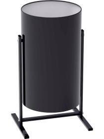 Металлическая уличная урна 19 литров черного цвета