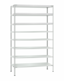 Стеллаж металлический Титан МС-500 2300х1200х500 8 полок Стеллаж металлический Титан МС-500 2300х1200х500 8 полок