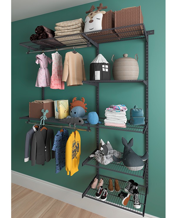 Гардеробная система Практик Home Optima G150 графит купить в Владимире Гардеробная система Практик Home Optima G150 графит купить в Владимире