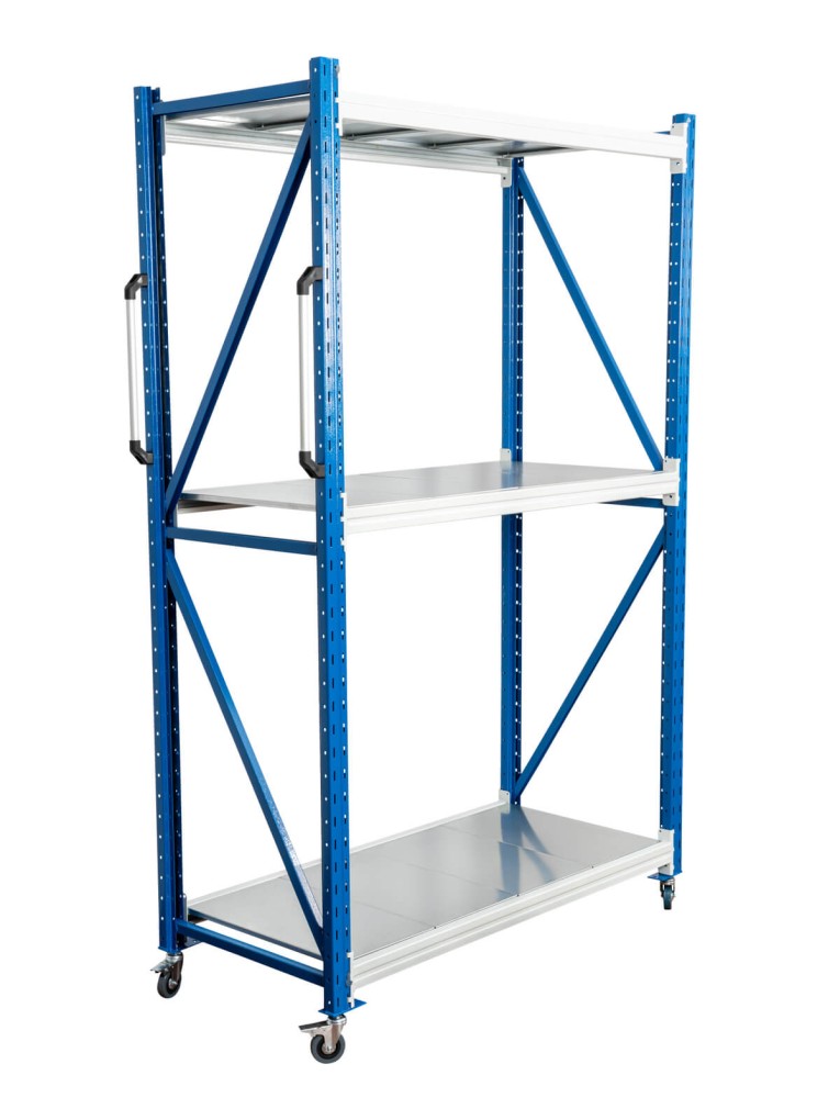 Стеллаж мобильный БиКом СТ-4 250x120x80 3 полки купить в Владимире