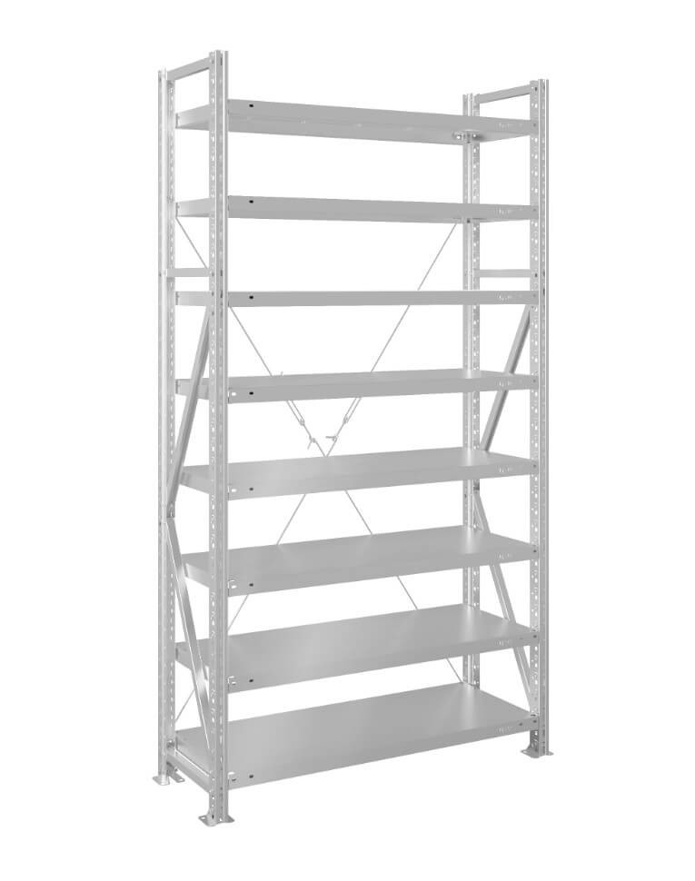 Стеллаж MS U 3000x700x1000 8 полок (300 кг, металл) купить в Владимире