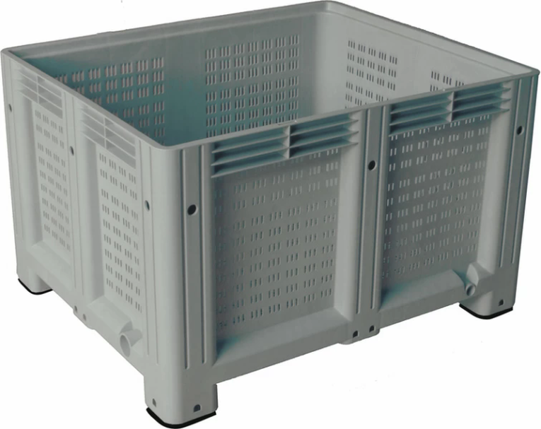 Big Box 1200x1000x580 мм перфорированный на ножках серый купить в Владимире Big Box 1200x1000x580 мм перфорированный на ножках серый купить в Владимире