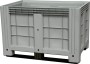Контейнер 1200х800х800 мм сплошной серый на полозьях