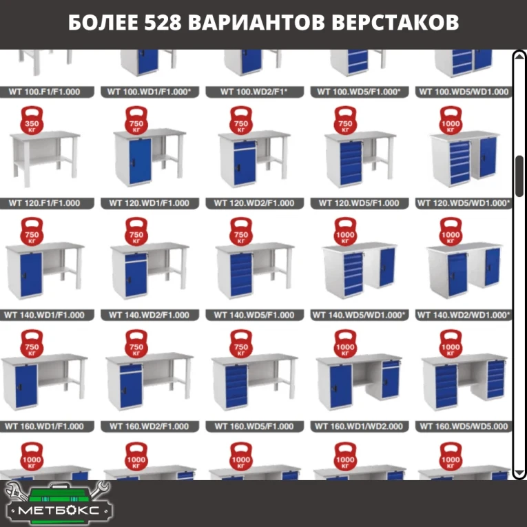Верстак Profi WT180.WD1/WD2.021 купить в Владимире