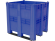 BoxPallet 1300х1150х1250 сплошной, на 3 полозьях синий купить в Владимире