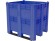 BoxPallet 1300х1150х1250 сплошной, на 3 полозьях синий купить в Владимире