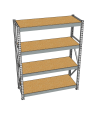 Стеллаж грузовой СГР 2500x1800x600 4 полки (ДСП) Стеллаж грузовой СГР 2500x1800x600 4 полки (ДСП)