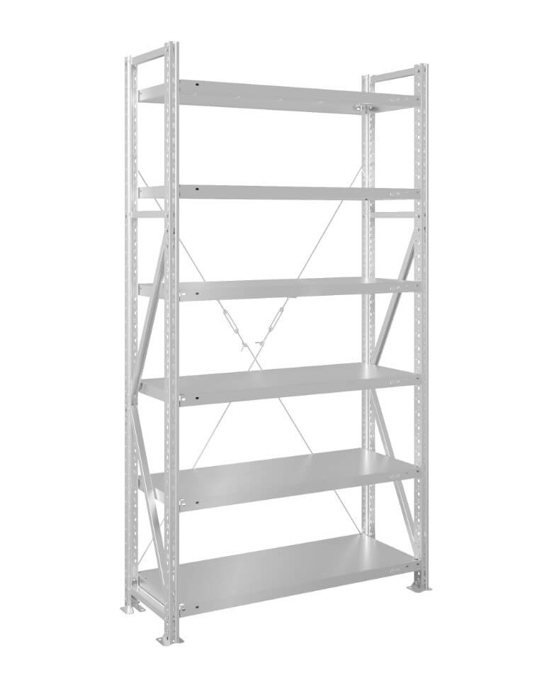 Стеллаж MS U 2000x700x800 6 полок (200 кг, металл) купить в Владимире