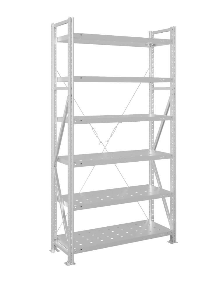 Стеллаж MS U 2000x700x800 6 полок (200 кг, перф) купить в Владимире