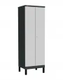 Шкаф-локер ДиКом УНО-321, корпус RAL 7016, двери RAL 7038, на ножках