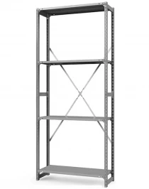 Стеллаж ТСУ 4000x1500x500 4 полки (300 кг, перф)