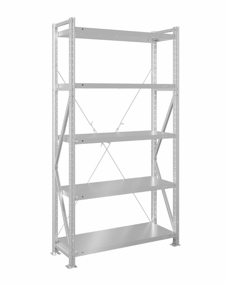 Стеллаж MS U 2000x1000x400 5 полок (300 кг, металл) купить в Владимире