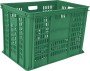 Ящик 600х400х410 перфорированный зеленый