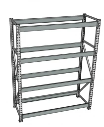 Стеллаж грузовой СГР 3000x1200x400 4 полки (без настила)