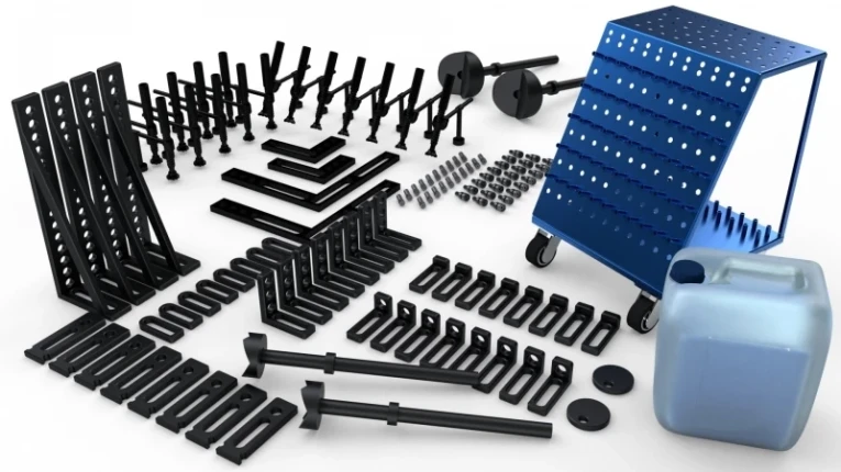 Набор оснастки для сварочного стола №4: Профессиональный (117 предметов) купить в Владимире Набор оснастки для сварочного стола №4: Профессиональный (117 предметов) купить в Владимире