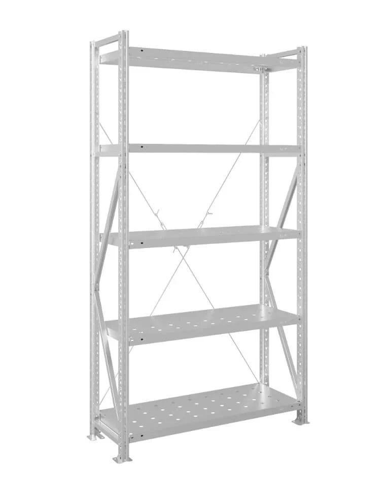 Стеллаж MS U 2500x1500x800 5 полок (250 кг, перф) купить в Владимире