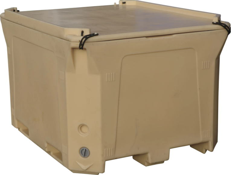 Контейнер 1470х1180х965 мм бежевый с крышкой купить в Владимире Контейнер 1470х1180х965 мм бежевый с крышкой купить в Владимире