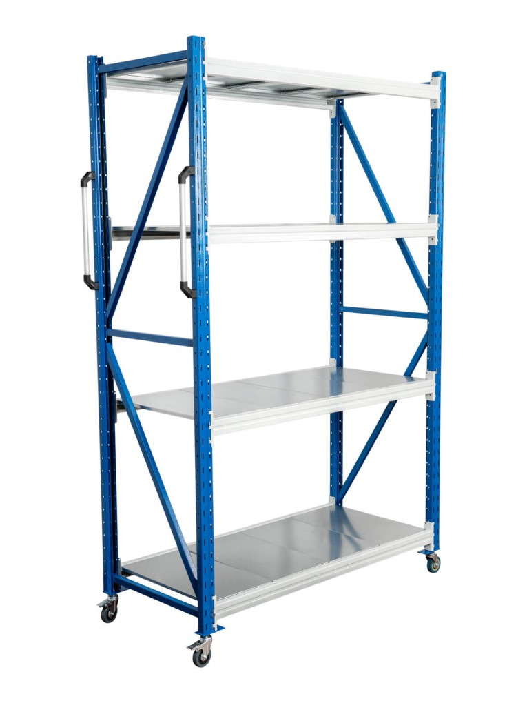 Стеллаж мобильный БиКом СТ-4 250x180x50 4 полки купить в Владимире