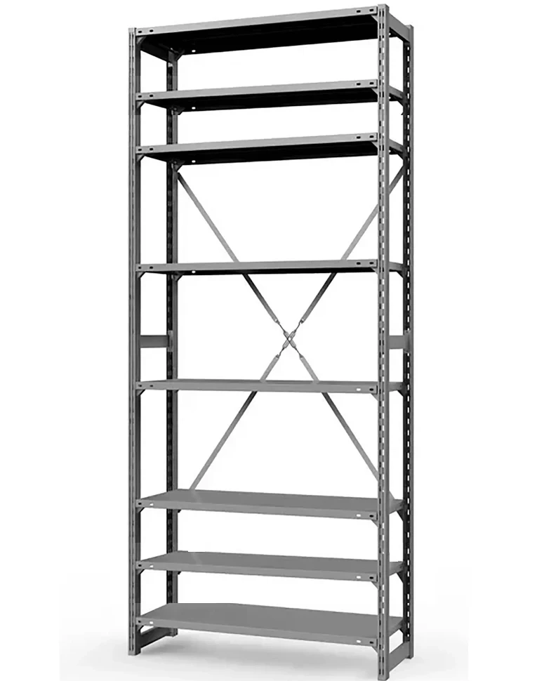 Стеллаж ТСУ 4000x1000x400 8 полок (150 кг, металл) купить в Владимире Стеллаж ТСУ 4000x1000x400 8 полок (150 кг, металл) купить в Владимире