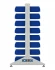Стеллаж для пластиковых лотков SORTEX двухсторонний 1500x1000x800.02 купить в Владимире