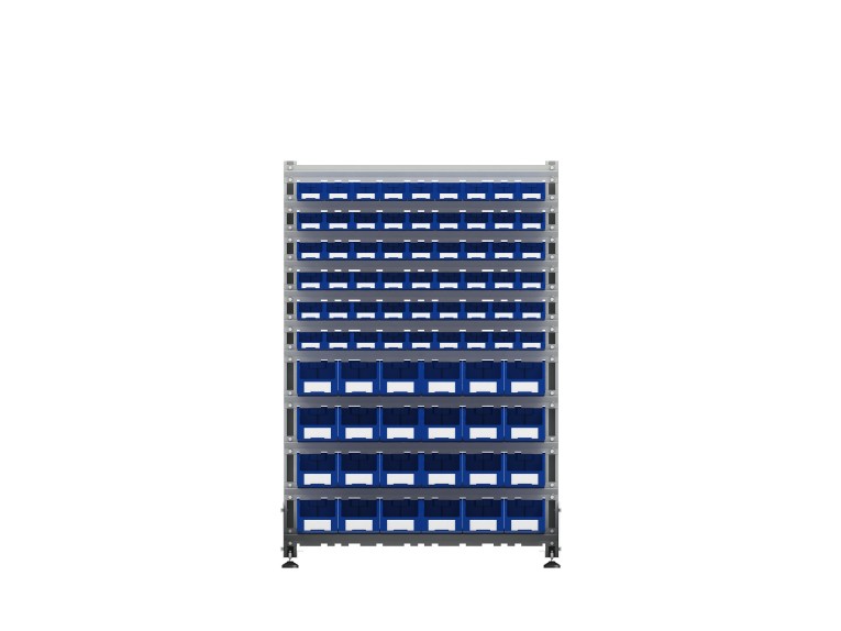 Стеллаж для пластиковых лотков SORTEX двухсторонний 1500x1000x800.04 купить в Владимире Стеллаж для пластиковых лотков SORTEX двухсторонний 1500x1000x800.04 купить в Владимире