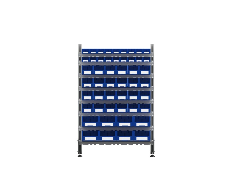 Стеллаж для пластиковых лотков SORTEX двухсторонний 1500x1000x800.06 купить в Владимире Стеллаж для пластиковых лотков SORTEX двухсторонний 1500x1000x800.06 купить в Владимире