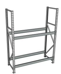 Стеллаж грузовой СГР 2000x2100x800 2 полки (без настила)
