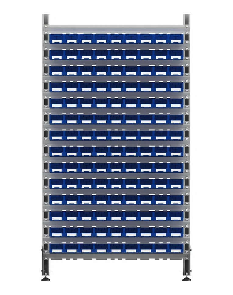 Стеллаж для пластиковых лотков SORTEX двухсторонний 1800x1000x800.01 купить в Владимире