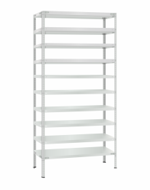 Стеллаж металлический Титан МС-500 3000х1000х400 10 полок Стеллаж металлический Титан МС-500 3000х1000х400 10 полок