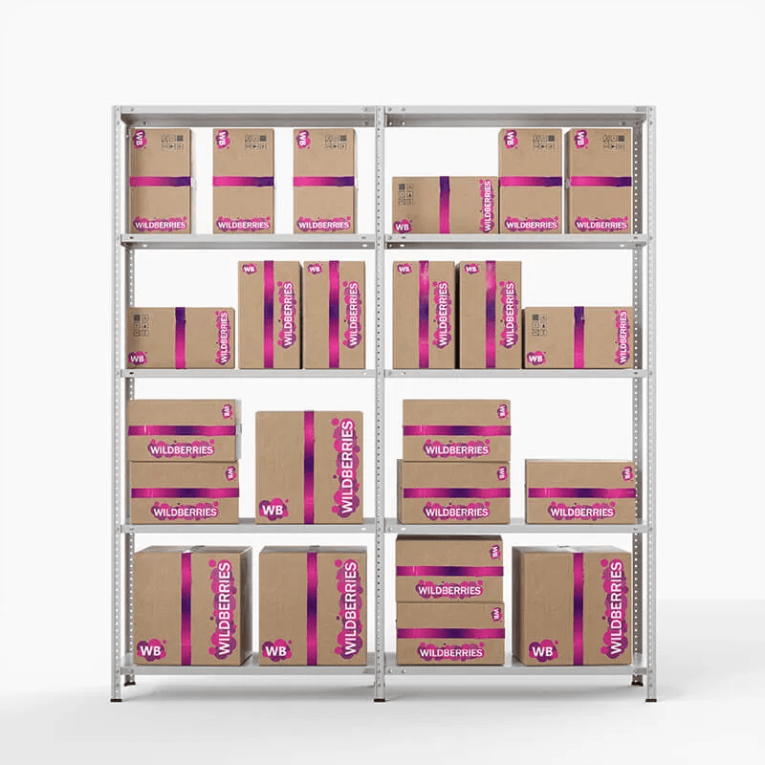 Стеллаж ПВЗ Wildberries 2000х2000х400 5 полок купить в Владимире