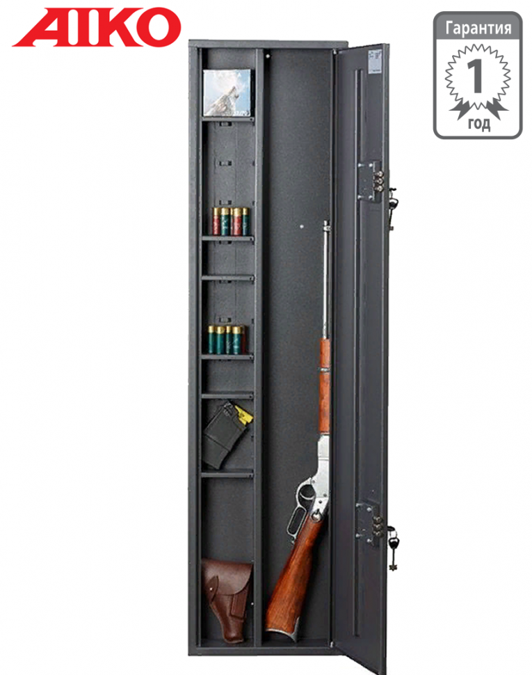 Узкий сейф для оружия Aiko Чирок 1409 (глубина 9 см) купить в Владимире