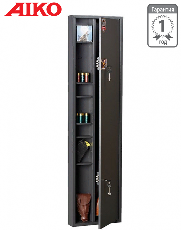 Узкий сейф для оружия Aiko Чирок 1409 (глубина 9 см) купить в Владимире