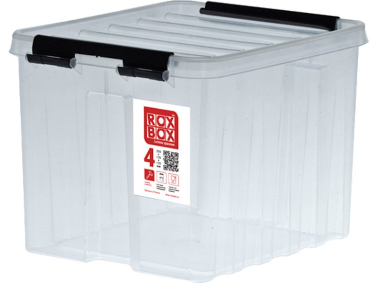 Контейнер Rox Box Original 4 (210х170х175 мм с крышкой и клипсами прозрачный) купить в Владимире